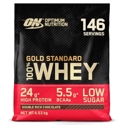 Abbildung von OPTIMUM NUTRITION Gold Standard Whey 4540g Beutel / Double Rich Chocolate