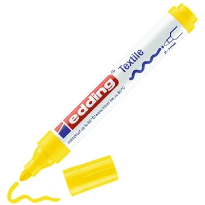 Abbildung von Edding 4500 Textilmarker 2 3mm Gelb