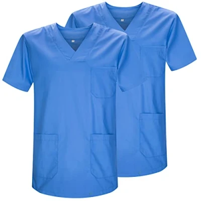 Abbildung von MISEMIYA Packung 2 STK. SANITÄRE CASACA Unisex Uniformen UNIFORM MEDIZINISCHE Ref. 817 * X Large, Hellblau 21