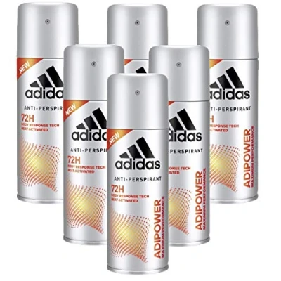 Abbildung von 6 x 150ml Adidas ADIPOWER 72H Deo Deospray Herren Deodorant Parfüm Bodyspray