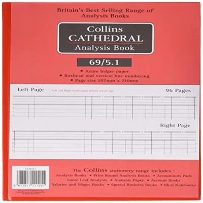 Abbildung von Collins 69/5.1 Cathedral Haushaltsbuch 69 (5 Finanzspalten, 96 Seiten, DIN A5)