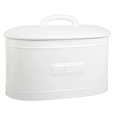 Abbildung von IB Laursen Brotkasten oval weiß 1982 11, Keramik