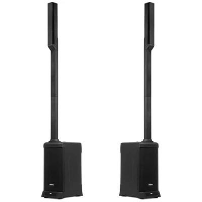 Abbildung von Vonyx VX820 PA Anlage Aktiv, 2er Set 400W Line Array Säulenlautsprecher, 8 Zoll Subwoofer Bluetooth 5.0, DSP, 4 Kanal Mixer, DJ Komplett Set, Lautsprecher, Breitbandlautsprecher