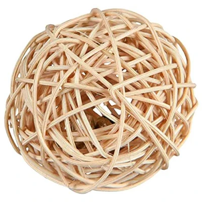 Abbildung von TRIXIE Tierball Weidenball mit Schelle, Durchmesser: 4 cm / für z.B.: Mäuse, Hamster