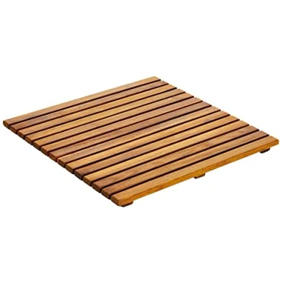 Abbildung von asinox TEK4A5050 Duschmatte aus Teakholz, Quadrat, 50 cm