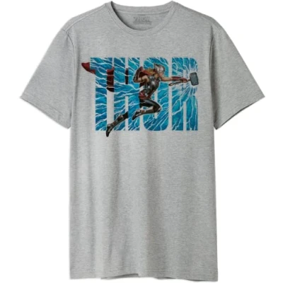 Abbildung von Marvel Herren Metlatmts005 T Shirt, Grau, S