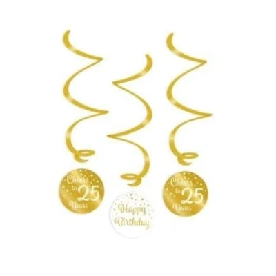 Abbildung von Wirbel Jubel auf 25 Jahre Weiß/Gold pro 3 Stücke