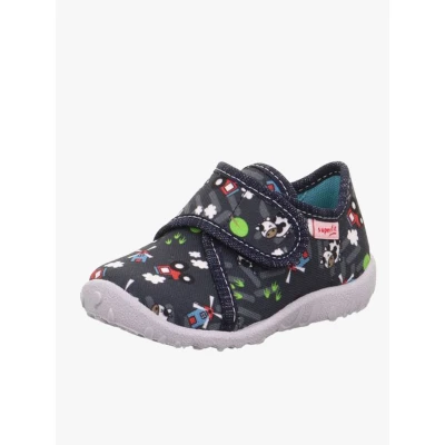 Abbildung von Superfit Hausschuh &quot;SPOTTY WMS: Mittel&quot;, Klettschuh, Kindergarten Schuh mit Motiv, Größenschablone zum Download
