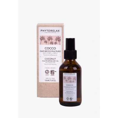 Abbildung von Phytorelax Vegan &amp; Organic Coconut Nourishing Repairing Multipurpose DRY FACE OIL Gesichtsöl, Größe: 100 ml,