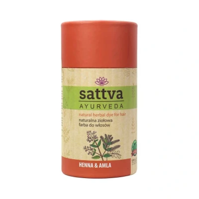 Abbildung von Sattva Natürliche Haarfarbe in Nussbraun Henna Braun für Allergiker Bio Pflanzenhaarfarbe Naturhaarfarbe, Braune Volumen und Glanz Doppelte Portion ECOCERT