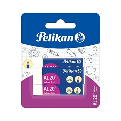 Abbildung von Pelikan 620112 Kunststoff Radierer AL20, 3 Stück