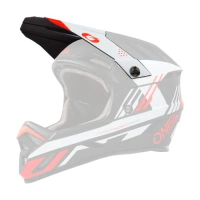 Abbildung von O&#039;NEAL Mountainbike Ersatzteile MTB Motocross Ersatzschirm für den Backflip Helmet Strike V.23 Spare Visor Schwarz Rot Weiß One Size