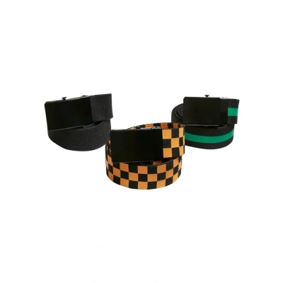 Abbildung von Urban Classics 3 PACK TRIO Flechtgürtel für Kinder, Größe: L/XL, Black bodegagreen magicmango