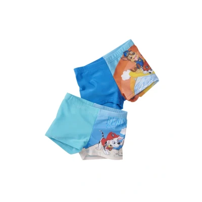 Abbildung von Paw Patrol FÜR 2ER PACK Badeshorts für Kinder, Größe: 122/128, Blau