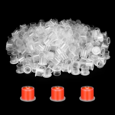Abbildung von ATOMUS 300Pcs Tattoo Ink Cups with Base Pigment S Container for Kit Supplies