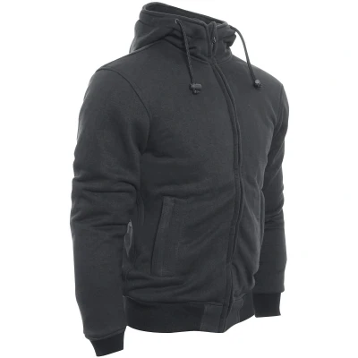 Abbildung von Bores Safety 3 Baumwolle Hoodie, Wasserabweisend, Reißfest, Schwarz, Größe L