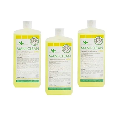 Abbildung von KK Mani Clean Citro Cremeseife Seife Handwaschseife 3 x 1 Liter Euroflasche