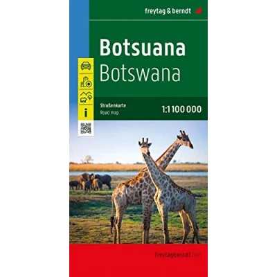 Abbildung von Botsuana, Straßenkarte 1:1.100.000, freytag &amp; berndt: Botswana, Infos, Nationalparks, Innenstadtplan Gaborone (freytag berndt Auto + Freizeitkarten)