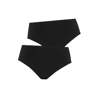 Abbildung von Ulla Popken 2 PACK OF Stretchsolids Shapewear, Damen, Größe: 50/52, Black