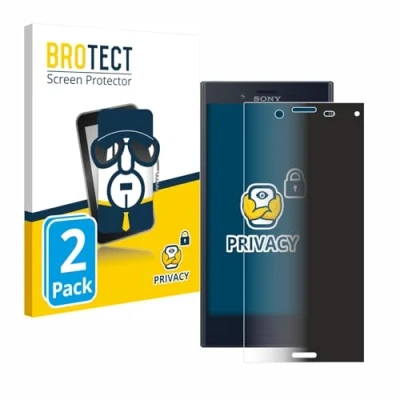 Abbildung von BROTECT (2 Stück Anti Spy Blickschutzfolie für Sony Xperia X Compact Privacy Screen Protector [Displayschutz Folie, Sichtschutz, Blaulichtfilter]