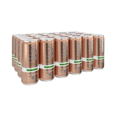 Abbildung von Moskovskaya MSK by Moscow Mule I Ready to Drink 24 x 0,25 L Preis inkl. 6 Pfand 10% Alkoholgehalt Premium Mix