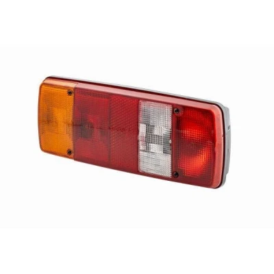 Abbildung von HELLA 2VD 003 567 371 Rückleuchte links P21W, R10W schwarz 12, 24 ohne Glühlampen Doppelglühlampen Bestückung im Schlusslichtfeld