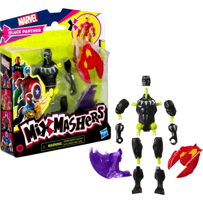 Abbildung von AVENGERS MixMashers Marvel Black Panther Mix and Match Action Figur &amp; Accessoires