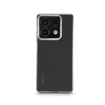Abbildung von Hama Hülle für Xiaomi Redmi Note 13 5G (Handyhülle, Schutzhülle Rückseite, Case, kratzfest, extra Schutz Kamera und Display, Wireless Charging kompatibel, transparent, slim) durchsichtig