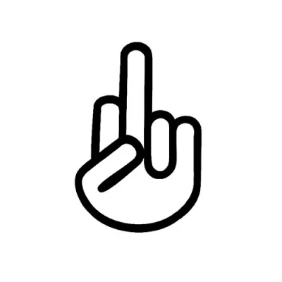 Abbildung von 1 x 2 Plott Aufkleber Fuck You Off Shocker Sticker Tuning Autoaufkleber Fun Gag