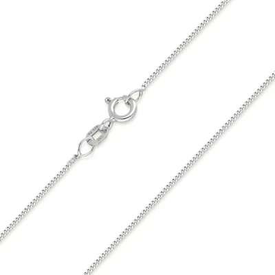 Abbildung von MATERIA Schmuck feine 925 silber Panzerkette 1mm Damen Halskette in 40 120 cm verfügbar #K32, Länge Halskette:120
