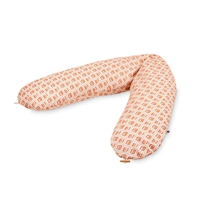 Abbildung von Julius Zöllner Organic Stillkissen ca. 190 cm Füllung 42 Liter EPS Mikroperlen Made in Germany Bezug aus 100% Baumwolle Oeko TEX® Standard 100 Raute