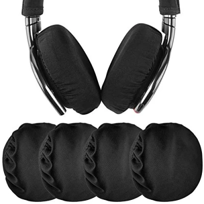 Abbildung von Geekria 2pairs inches Dehnbare Kopfhörer Abdeckungen, waschbar Ohrmuscheln für 3.14 4.33 On Ear Ohrpolster,Headset Cushions