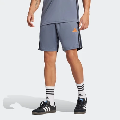 Abbildung von adidas Performance TIRO Essentials Short kurze Sporthose, Herren, Größe: Small, Team onix/super orange