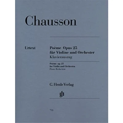 Abbildung von Poeme Es Dur Op 25 Vl Orch. Violine, Klavier: Instrumentation: Violin and Piano, Concertos (G. Henle Urtext Ausgabe)