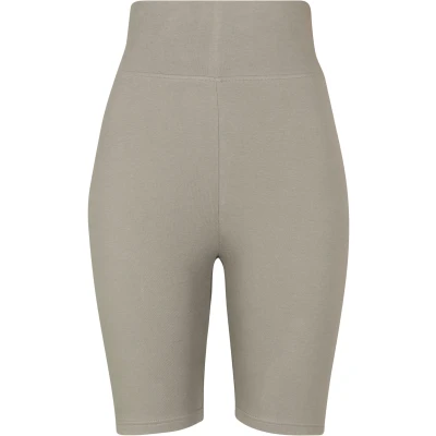 Abbildung von Urban Classics Ladies HIGH Waist Cycle Shorts Shorts, Damen, Größe: 27, Green/grey