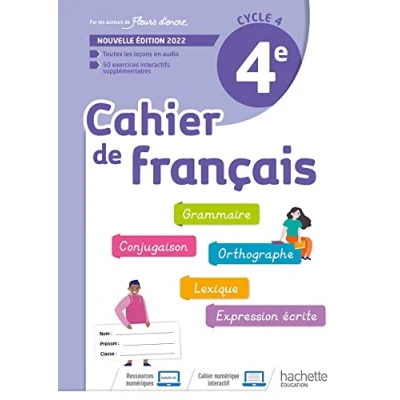 Abbildung von cahier de Français cycle 4/4e d&#039;activités Ed. 2022