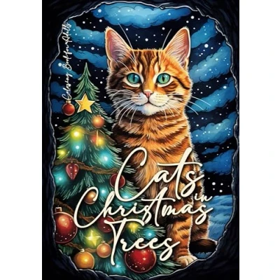 Abbildung von Katzen im Weihnachtsbaum Malbuch für Erwachsene: Erwachsene Weihnachten Graustufen ... Tree (Christmas Coloring Books, Band 2)
