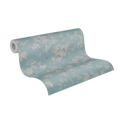 Abbildung von A.S. Création Vliestapete Casual Living Blümchen Tapete Mustertapete Floral Blumen, strukturiert, matt, (1 St), Blumentapete für Schlafzimmer Küche Wohnzimmer