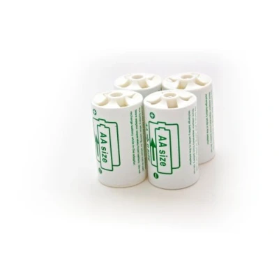 Abbildung von edi tronic 4X Batterieadapter Akku Adapter Mignon auf Mono AA D