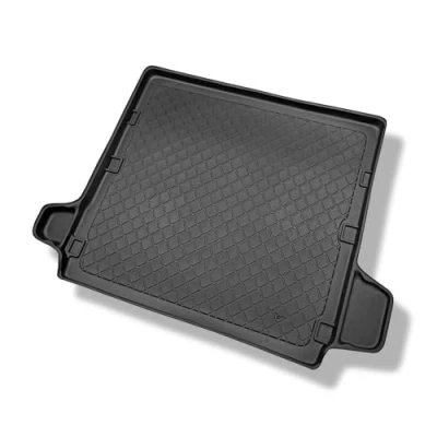 Abbildung von Mossa Kofferraumwanne kompatibel mit Nissan Pathfinder III SUV (2005 2013) Kofferraummatte rutschfest Schutzmatte G