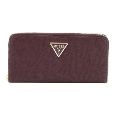 Abbildung von Guess Laurel Large ZIP Around Geldbörse, Damen, Größe: One Size, Aubergine