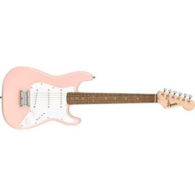 Abbildung von Fender Squier Mini Strat LRL SHP 3/4 E Gitarre, Schale Rosa
