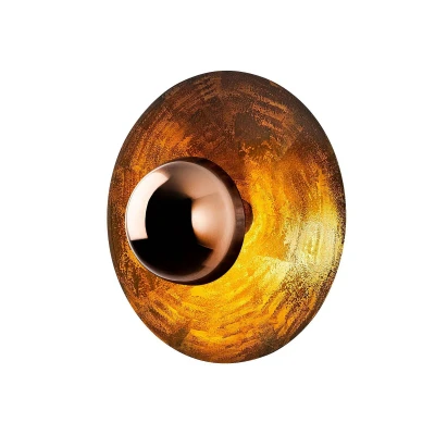 Abbildung von Wandleuchte Jerelis D38cm Metall Kupfer Menzzo