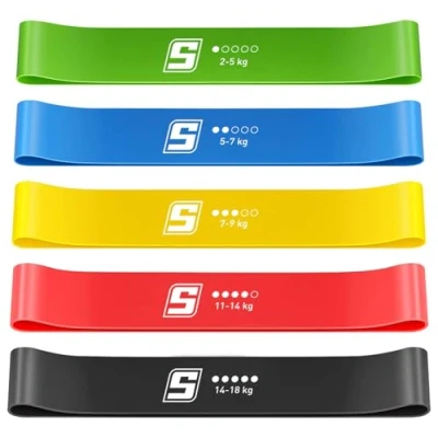 Abbildung von SURFOU fitnessbänder Set Sport Gummiband Fitness Band, terrabänder Gummi bänder Training fitnessband, Kurz und lang gymnastikband original trainingsband trainingsbänder gummibänder sportbänder