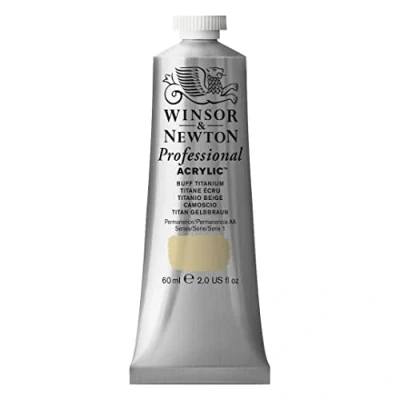 Abbildung von Winsor &amp; Newton 2320060 Professional Acrylfarbe in Künstlerqualität, hohe Farbbrillanz Deckkraft, Archivqualität, 60ml Tube Titan Gelbbraun