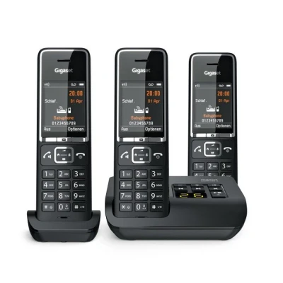 Abbildung von Gigaset COMFORT 550A Trio schwarz Schnurloses Telefon DECT