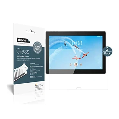 Abbildung von dipos I 2X Displayschutz klar kompatibel mit Lenovo Tab 4 TB X704L Schutzfolie 9H Anti Shock