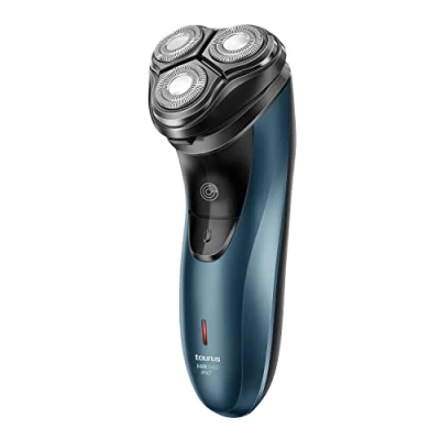 Abbildung von Taurus 3 Side Shave IPX7 Elektrischer Rasierer, kabellos, trocken oder nass, Laufzeit 45 min, Haarschneider, Total Curve Technology, USB Aufladung, ergonomisch, Edelstahlklingen