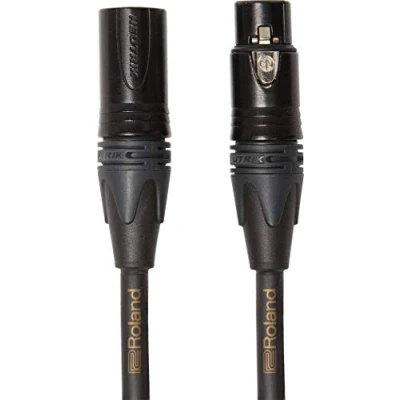 Abbildung von Roland Gold Serie symmetrisches Mikrofonkabel Neutrik XLR Stecker, Länge: 1,5m RMC G5