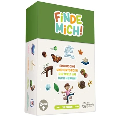 Abbildung von Finde Mich! Im Freien Das Bildungs und Unterhaltungskartenspiel, von Eltern Empfohlen für Kinder 2 bis 6 Jahren Gesellschaftsspiel Kinder, Montessori Spielzeug, Geschenk